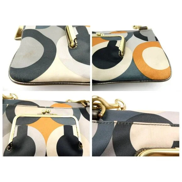 Coach Op Art Foldover Shoulder Bag 12928 - Picture 13 of 14